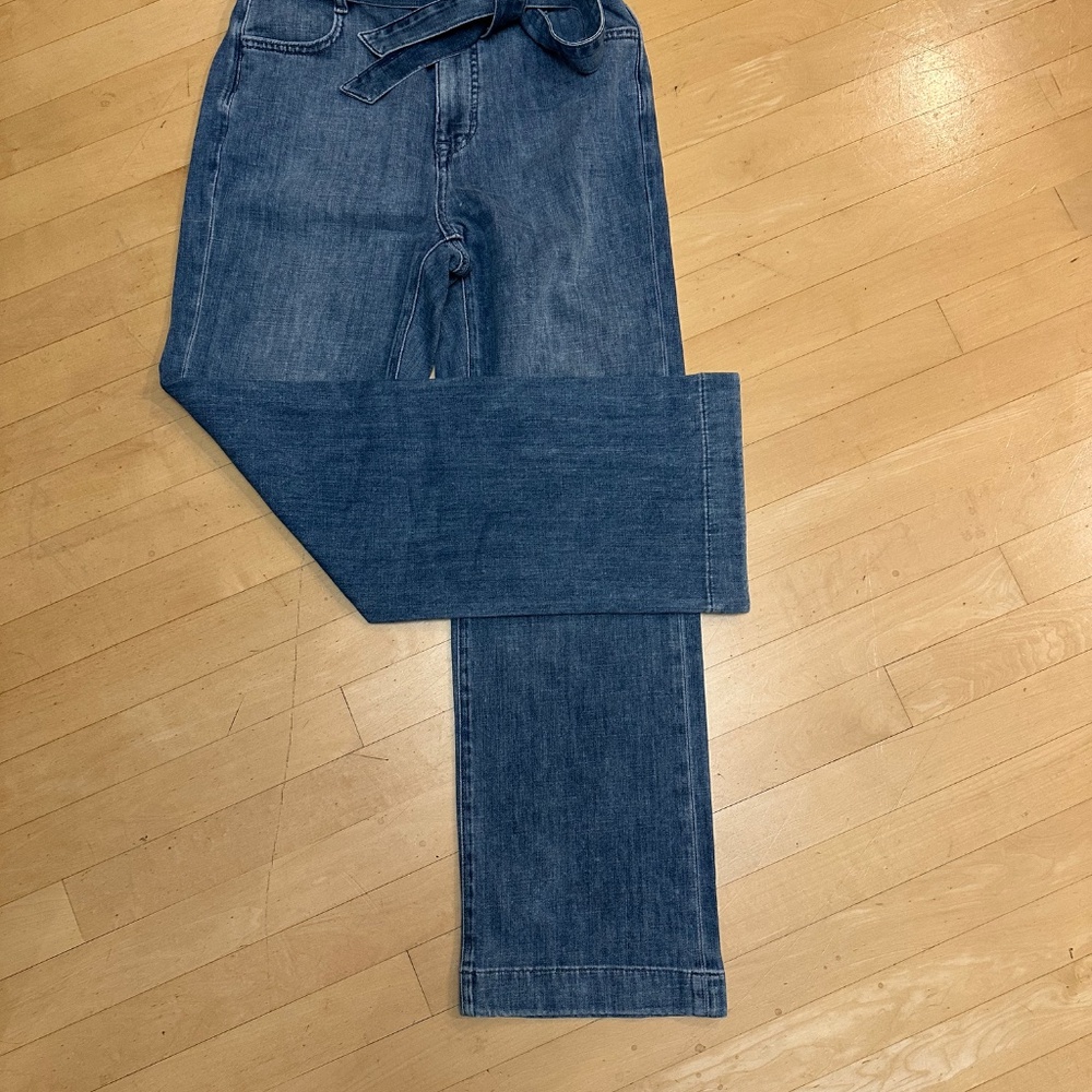 NEW J. Crew wide leg, high waist, trouser jeans, 27Tall - Picture 3 of 4